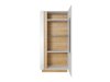 Boekenkast Novbela 102 (Wit + Glanzend wit + Kleinzoon eik)