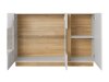 Set de living Novbela 114 (Alb + Alb lucios + Stejar Grandson)
