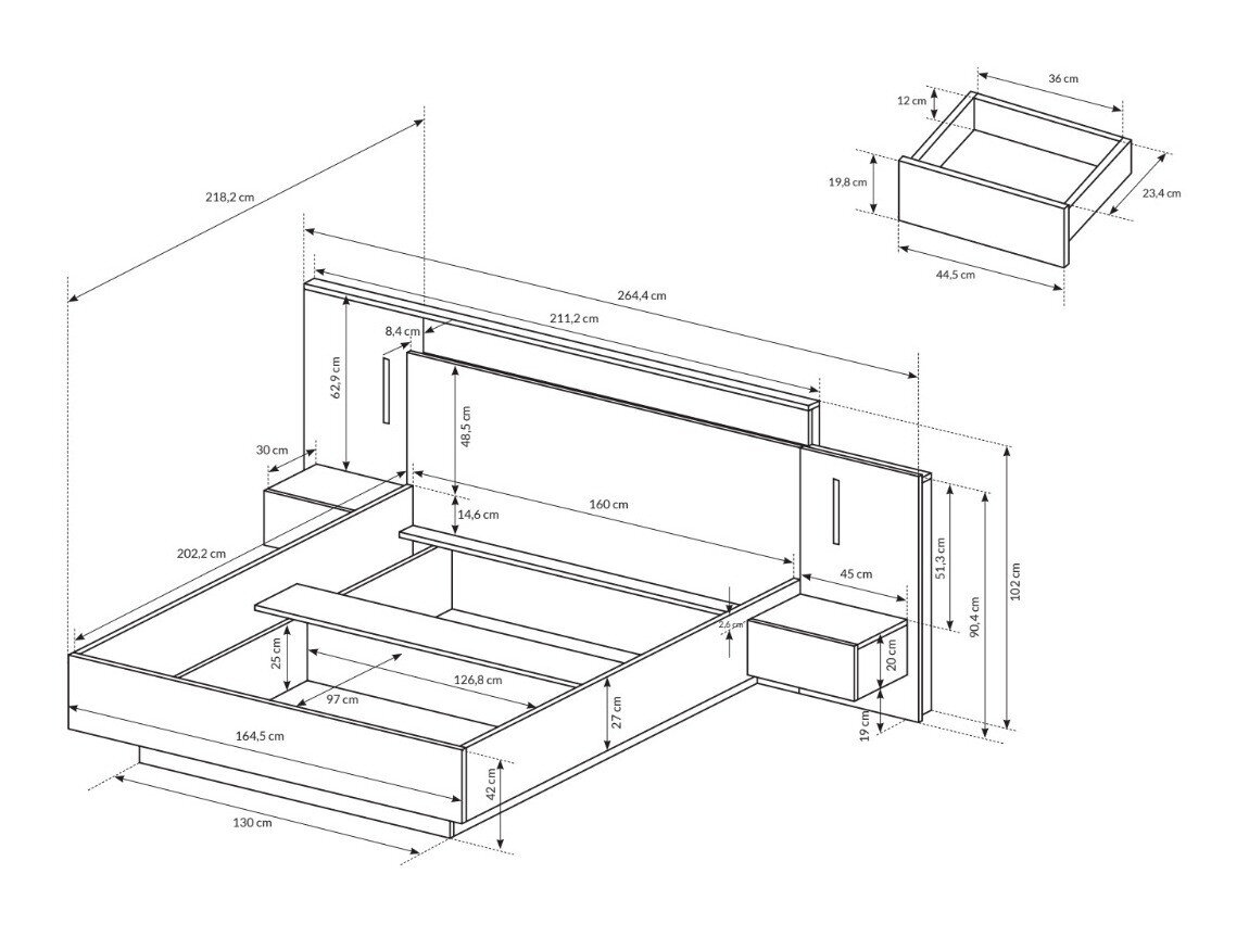 Seng Tororli 106 Med sengeborde