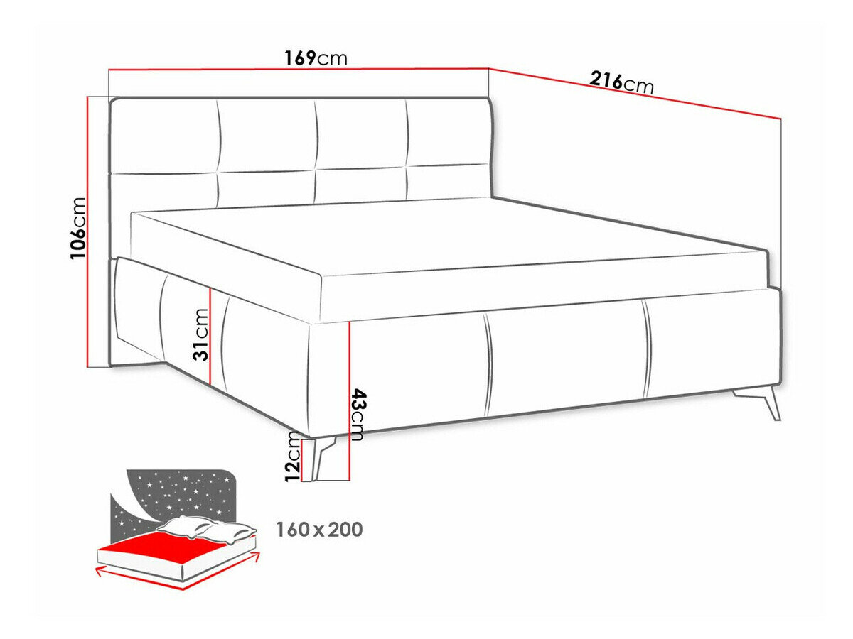 Bed ComfiDream Sorona (Fresh 11)