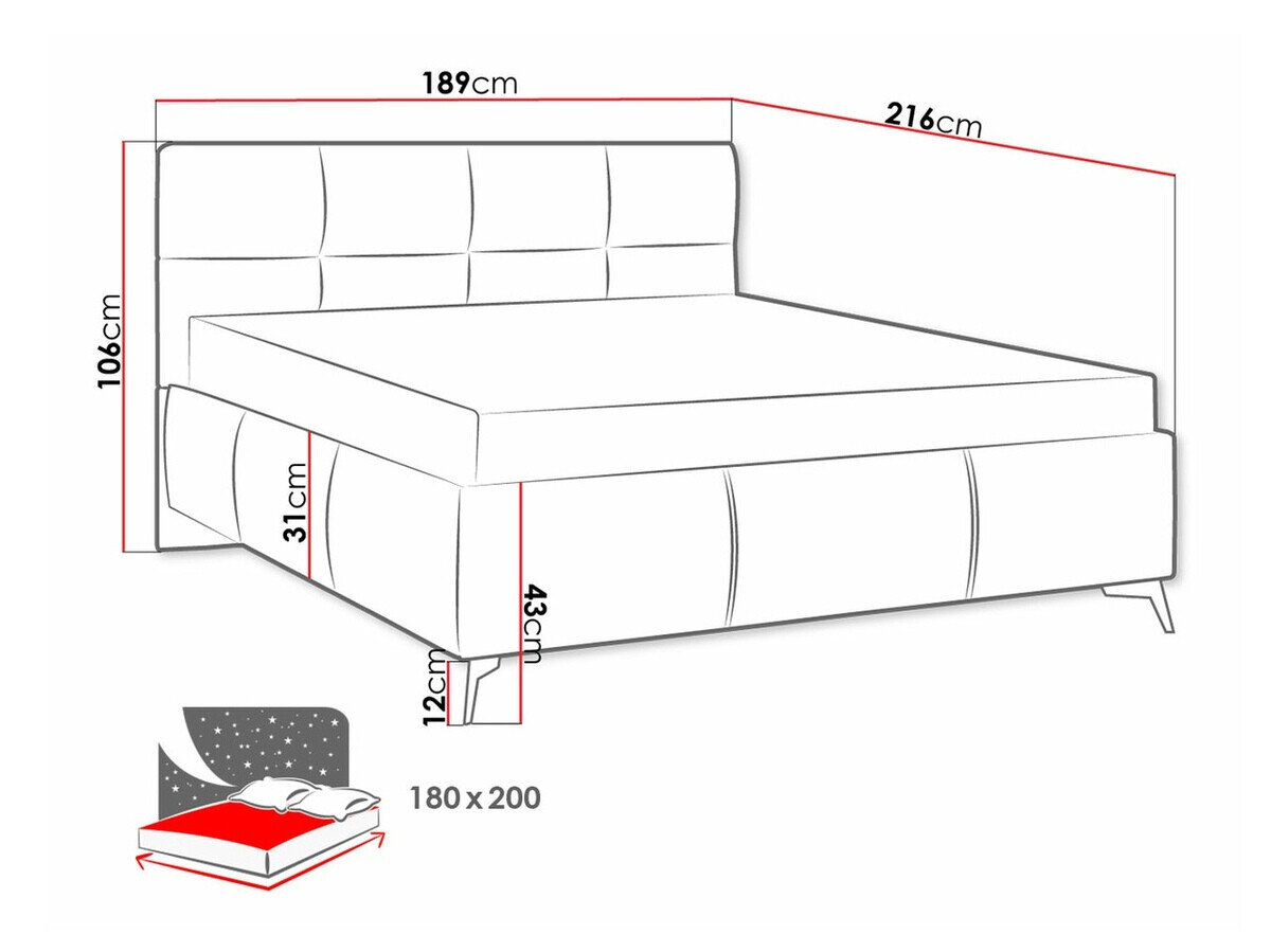 Bed ComfiDream Sorona (Fresh 32)