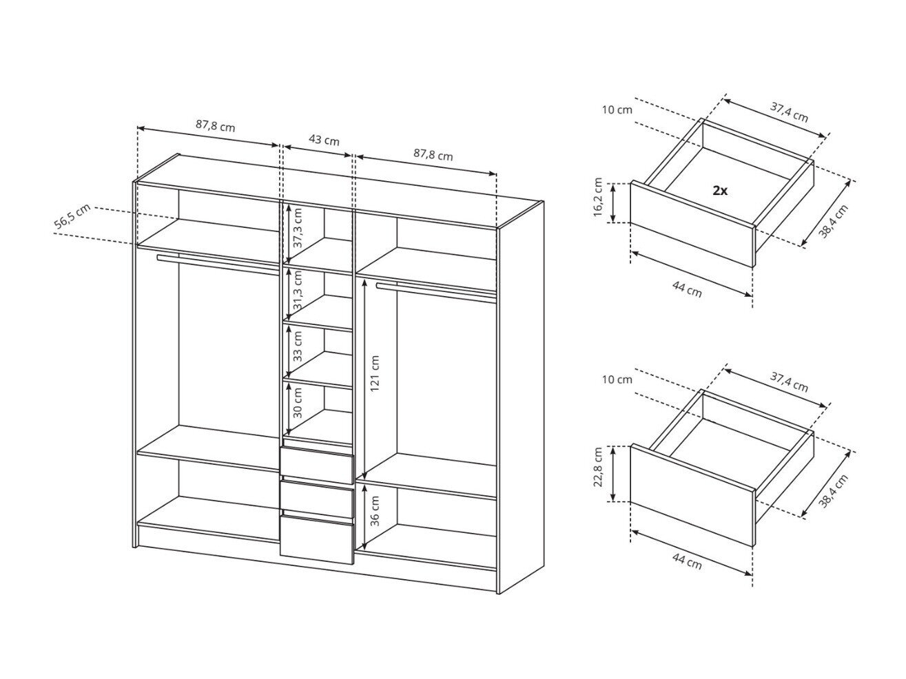 Garderobeskab Evarenoi 102