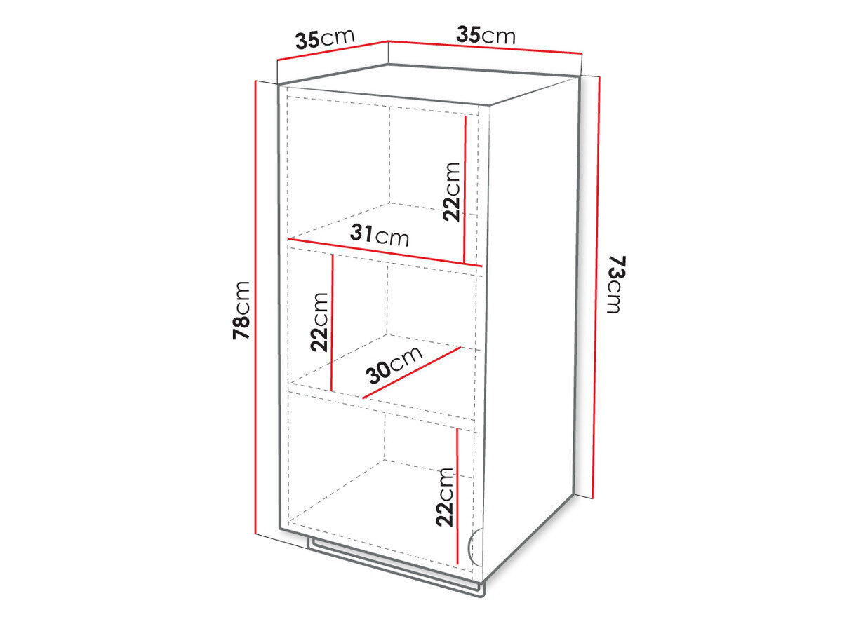 Vægmonteret badeværelsesskab Matrix (Grå)