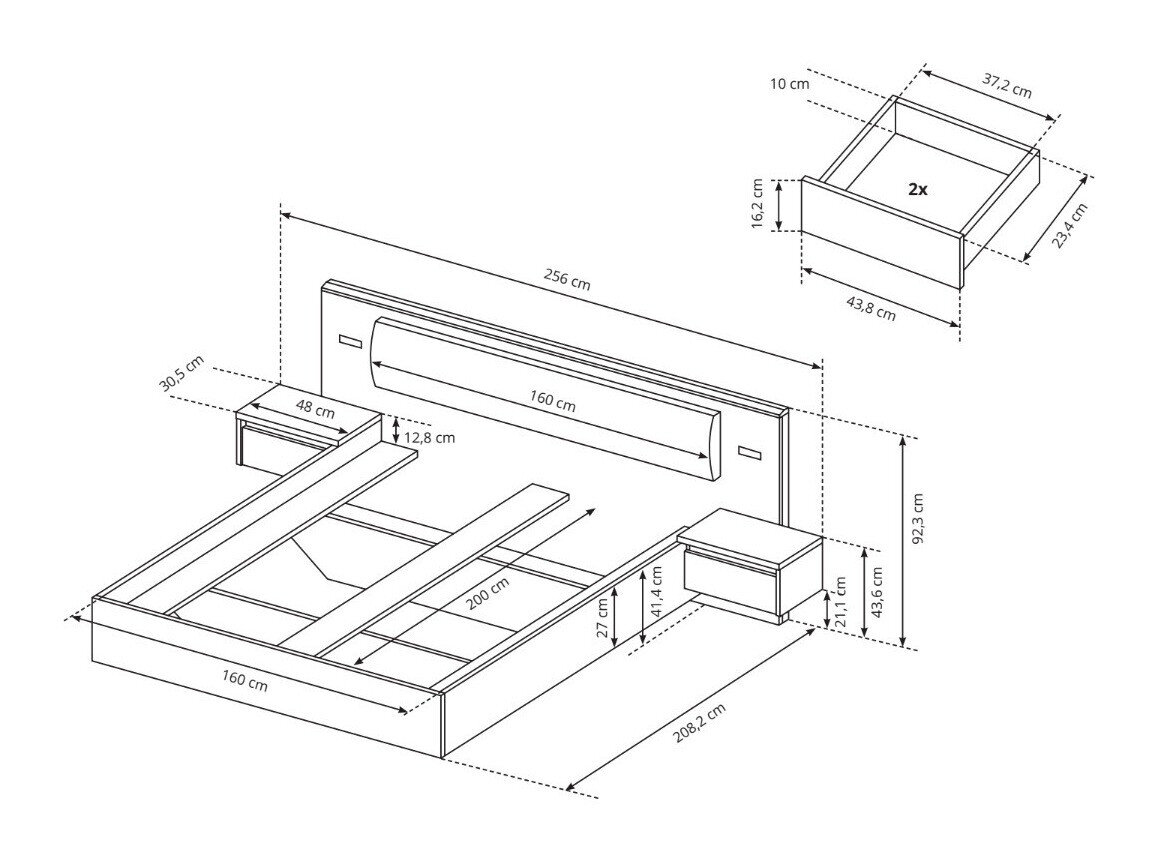 Seng Evarenoi 103 Med sengeborde