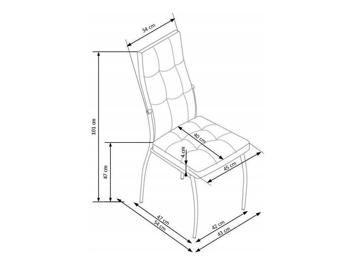 Stol Houston 863 (Gul)