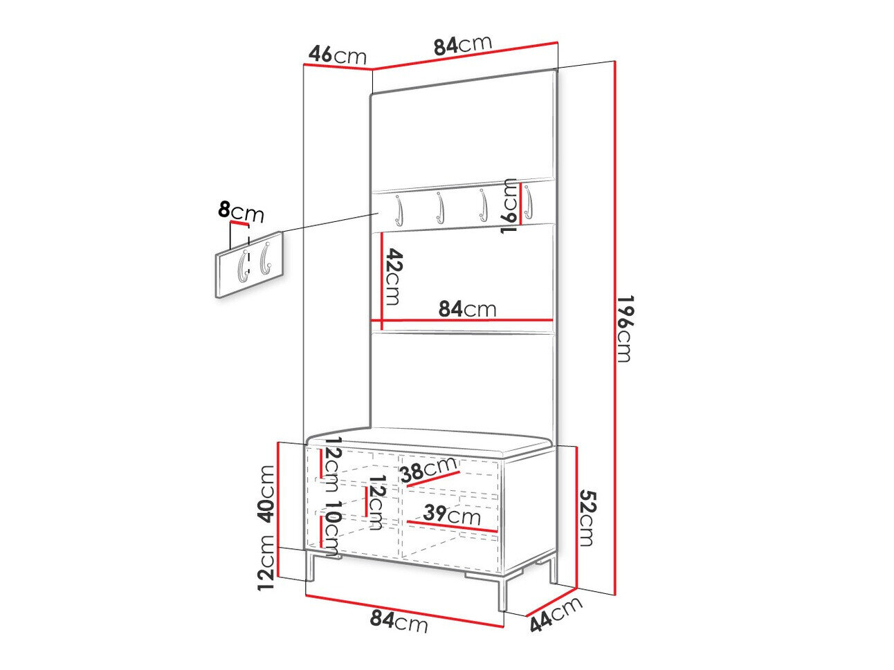 Entrésæt Nomal III (Sort)