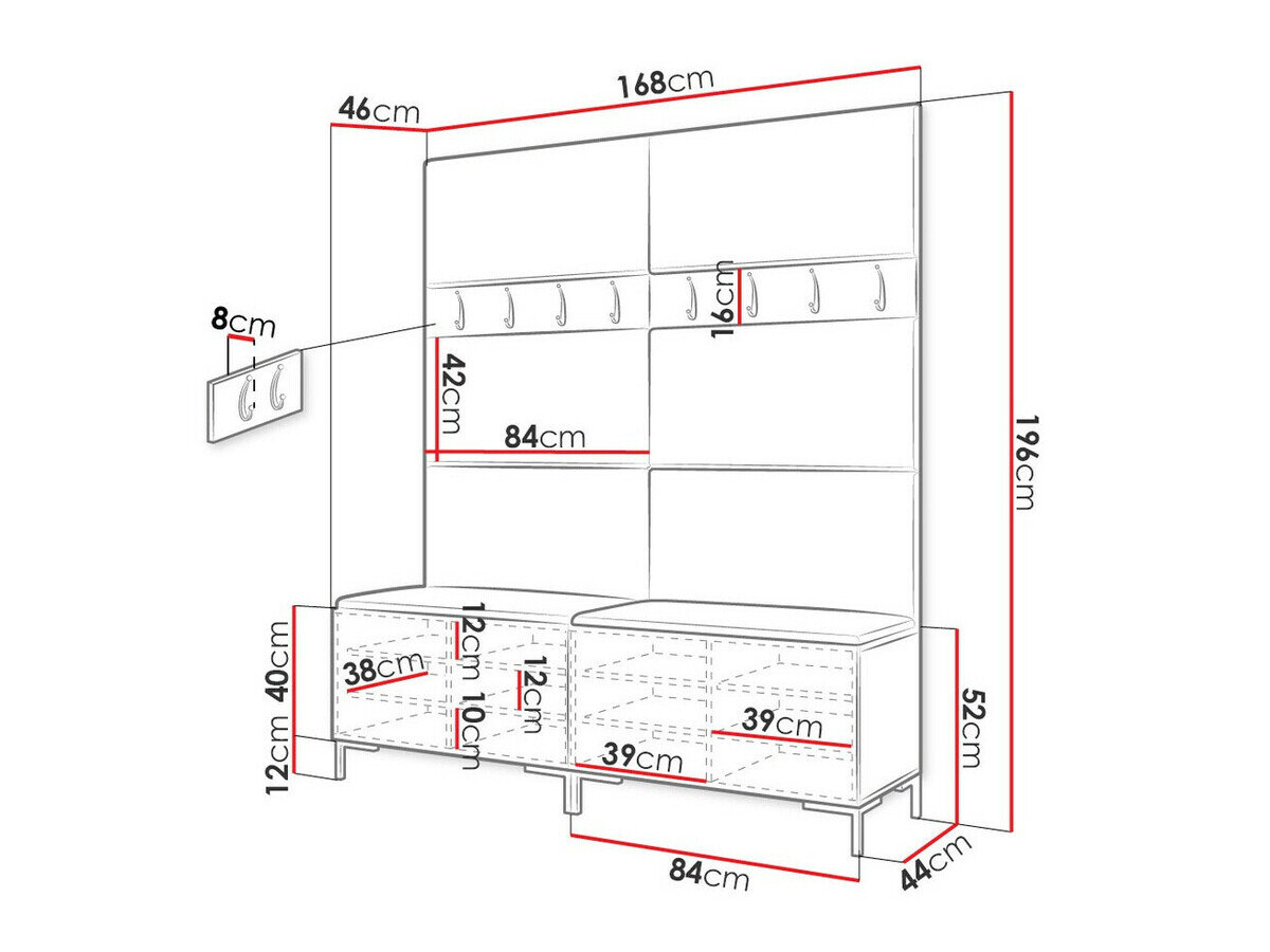 Entrésæt Nomal II (Sort)