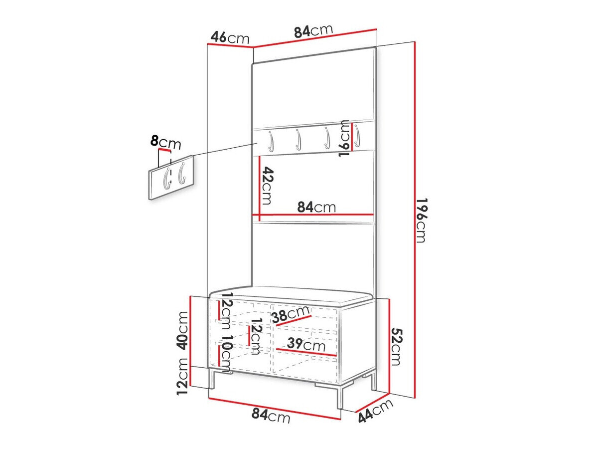 Entrésæt Nomal III (Craft egetræ)