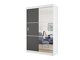 Garderobeskab Dover 111 (Hvid + Grafit)