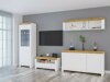 Ladekast Sonsoru 100 (Wit + Glanzend wit + Wotan eik)