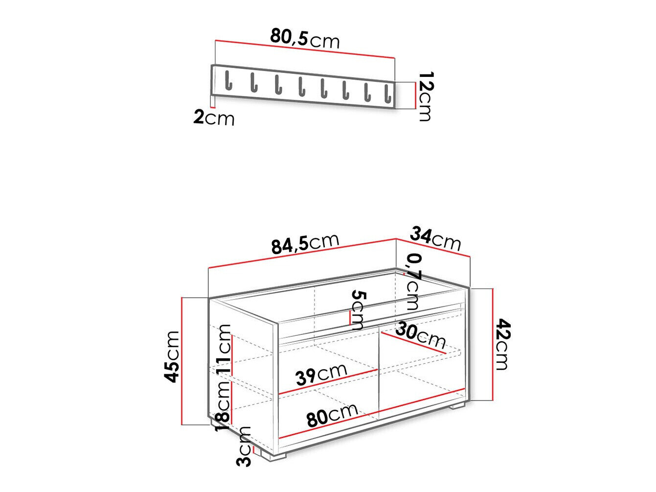 Entrésæt Comfivo Pinus I (Hvid + Manila 04)