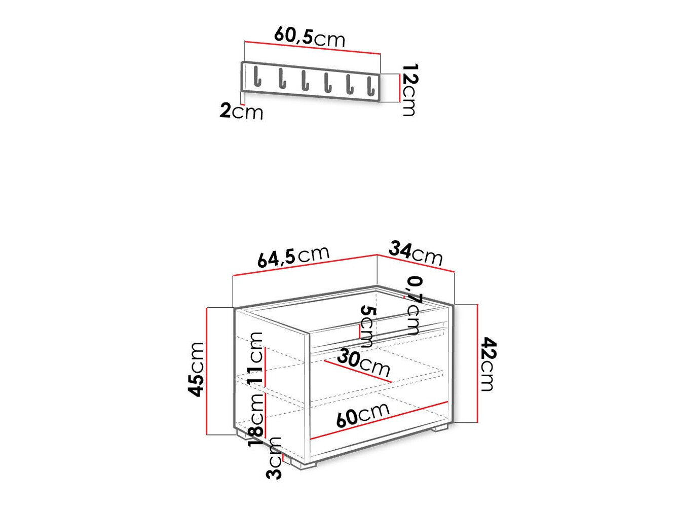 Gangmeubelset Comfivo Pinus VIII (Wit + Manila 04)