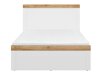 Bed Sonsoru 115 (Wit + Glanzend wit + Wotan eik)