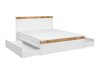 Bed Sonsoru 115 (Wit + Glanzend wit + Wotan eik)