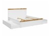 Bed Sonsoru 115 (Wit + Glanzend wit + Wotan eik)