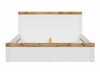 Bed Sonsoru 115 (Wit + Glanzend wit + Wotan eik)