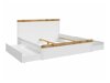 Bed Sonsoru 115 (Wit + Glanzend wit + Wotan eik)