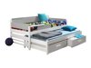Bed Henderson 121 (Wit + Grijs)