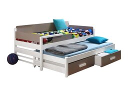 Bed Henderson 121 (Wit + Truffel)