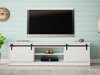 TV-meubel Charlotte 156 (Wit + Glanzend wit)