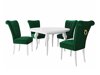 Eetkamerset Racine 143 (Wit + Magic Velvet 2225)