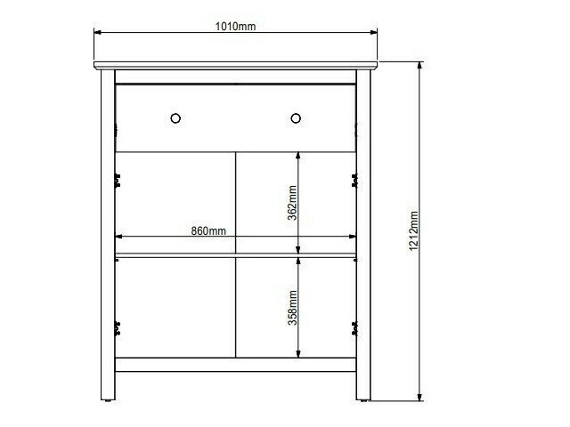 Kommode Sordoro 126 (Grafit + Artisan eg)