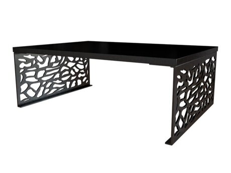 Salontafel Germantown 107 (Glanzend zwart + Matzwart)