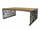 Table basse Germantown 107 (Chêne + Noir mat)