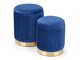 Set poefs Houston 1153 (Donkerblauw)