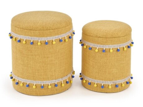 Set poefs Houston 1155 (Geel)