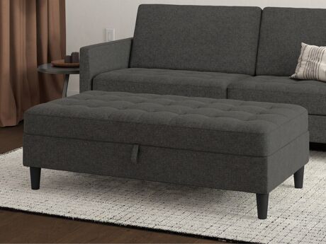 Banco tapizado Tulsa 545 (Gris oscuro)