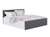 Bed Aurora 145 (Wit + Grijs)