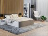 Bed Aurora 145 (Wit + Grijs)
