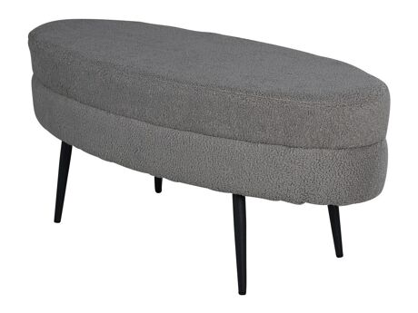 Kárpitozott pad Dallas 2920 (Sötétszürke + Fekete)
