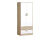 Kledingkast Balvire 102 (Licht eiken + Wit)