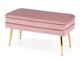 Polstret bænk Houston 1255 (Lyserød + Gylden)