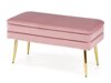 Polstret bænk Houston 1255 (Lyserød + Gylden)