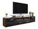 TV-bord Charlotte 117 (Blomme + Blank sort)
