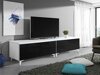 TV-bord Nashville 128 (Hvid + Blank sort)