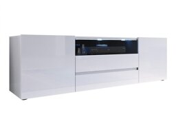TV-meubel Ager (Wit + Glanzend wit)