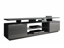 TV-meubel Figura (Grijs + Grijs met glans)