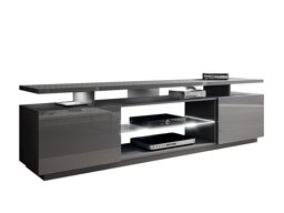 TV-meubel Figura (Grijs + Grijs met glans)