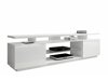 TV-meubel Figura (Wit + Glanzend wit)