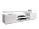 TV-meubel Figura (Wit + Glanzend wit)