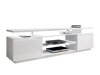 TV-meubel Figura (Wit + Glanzend wit)