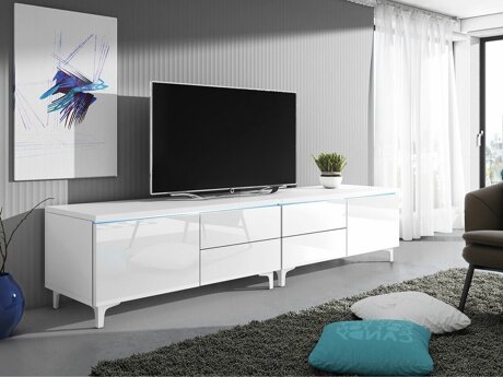 TV-meubel Hortus I (Wit + Glanzend wit)
