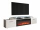 TV-meubel Numerus (Wit + Glanzend wit)