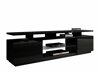 TV stol Figura (Crna + Sjajno crna)