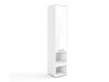 Boekenkast Concept Pro Lenart (Wit + Glanzend wit)