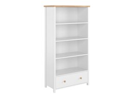 Boekenkast Romelbo 142 (Wit + Eiken)